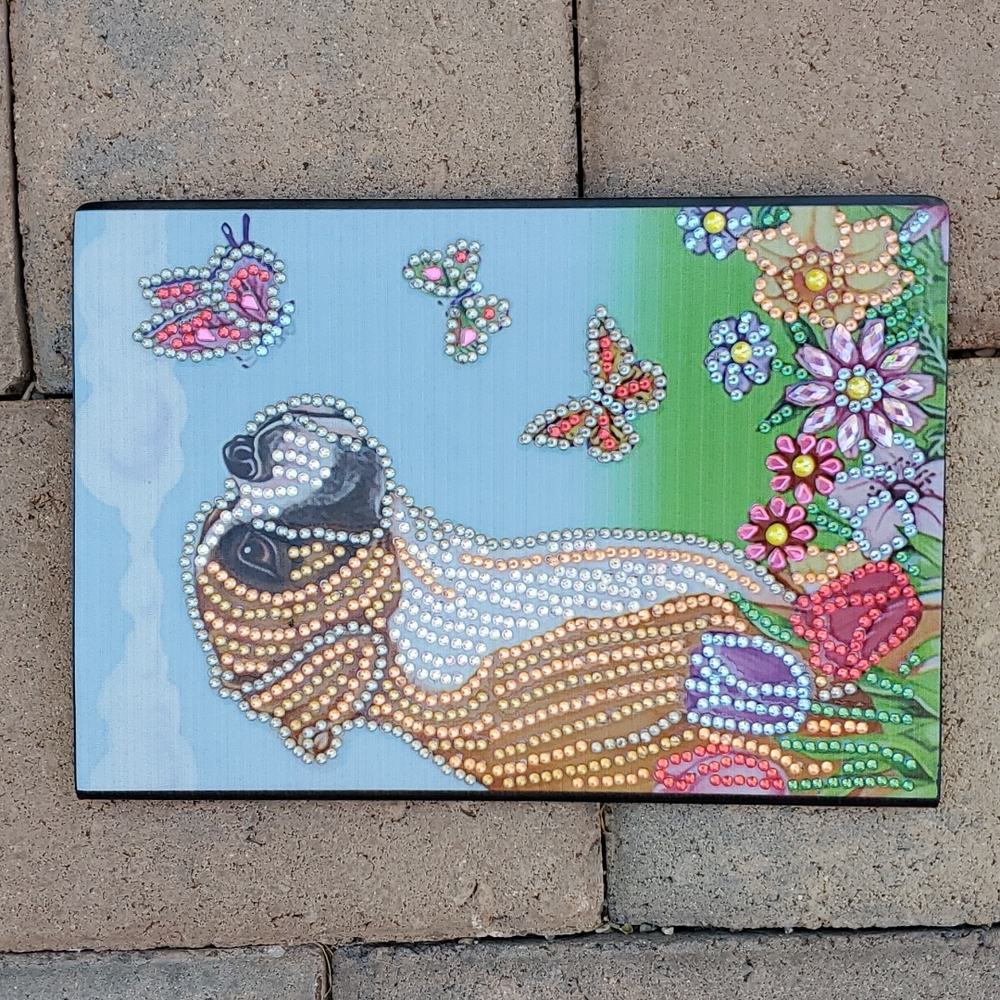 Jeweled Boxer Notebook/Journal nwot